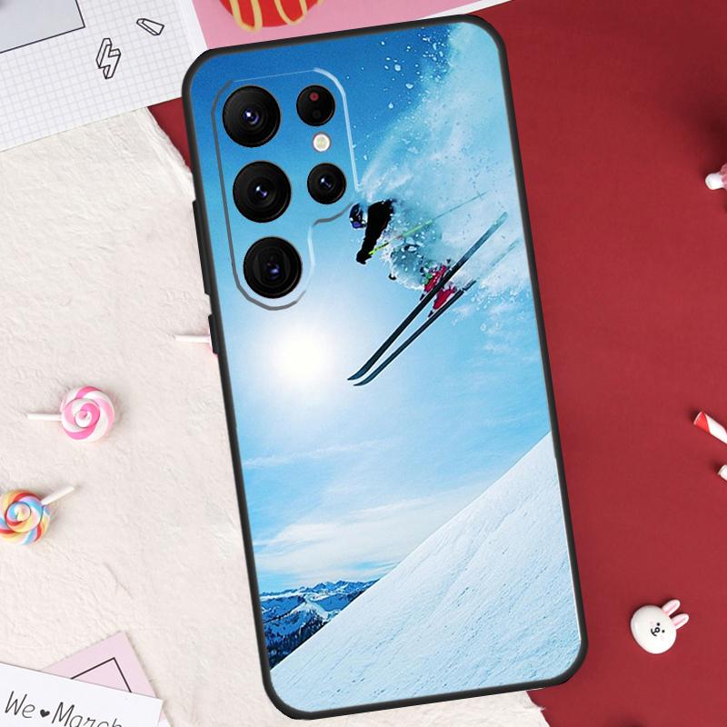 Ski Neige Snowboard Case For Samsung Galaxy S26 Ultra S20 S21 S22 S23 S24 S25 Ultra S10 Plus S25 FE Cover Shell