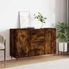 VidaXL Buffet, Sideboard with Legs, Storage Cabinet, Living Room Organizer, Interior, Smoked Oak 827201