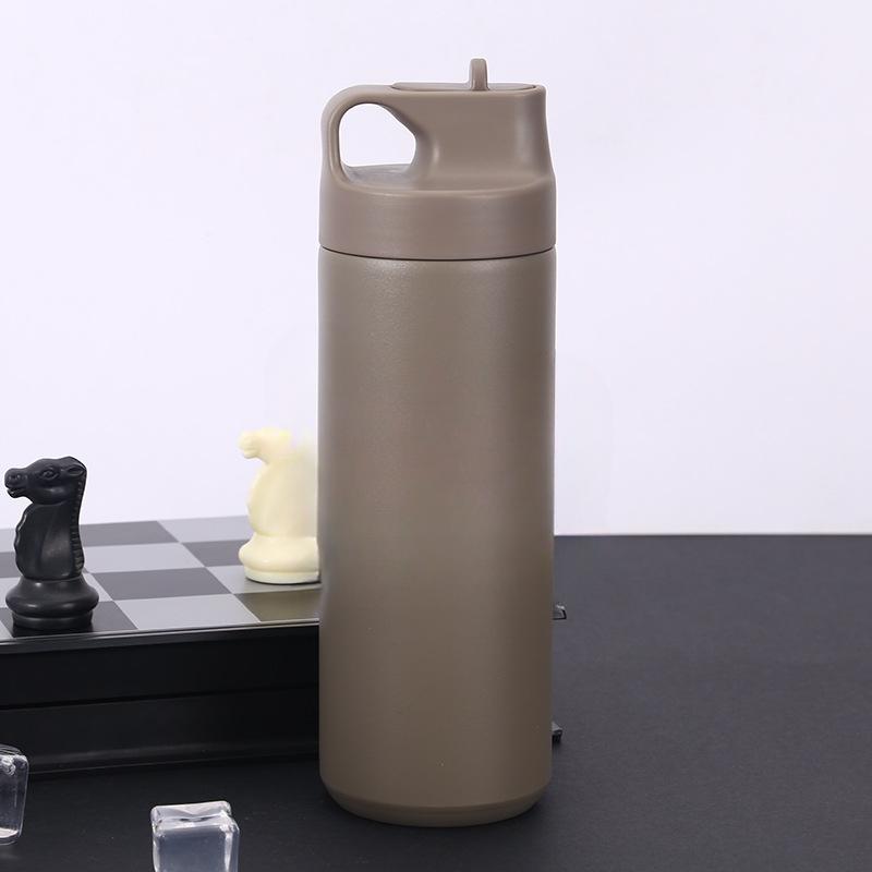 Кружка большой емкости. Спортивный чайник на открытом воздухе из нержавеющей стали 304 для мужчин и женщин. Портативные высококачественные чашки для воды с соломинкой.