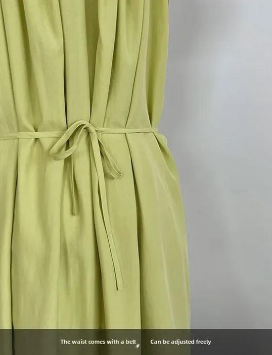 Платье-труба Luxi Tencel на одно плечо с оборками - корейский стиль 