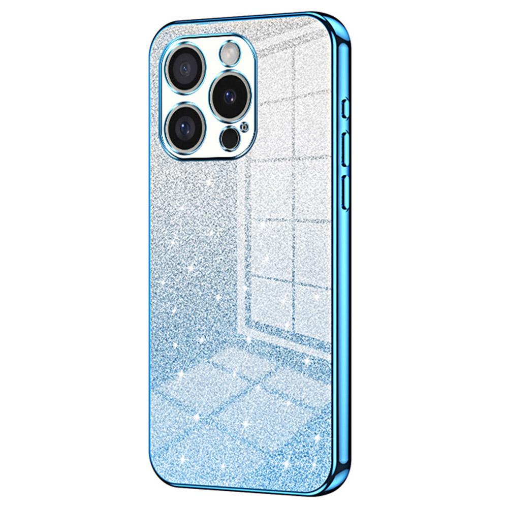 Для iPhone 16 Pro Чехол Гальваническое покрытие Градиент Блестящий ТПУ Чехол для телефона