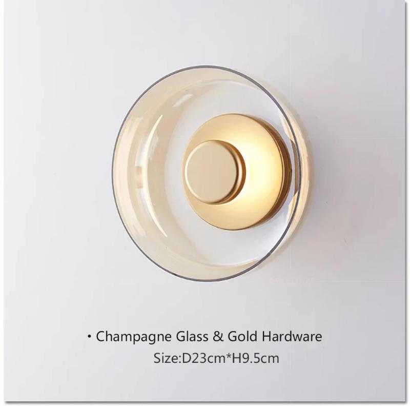 Светодиодный современный стеклянный настенный светильник, креативные потолочные светильники для спальни, прикроватной тумбочки, гостиной, столовой, декоративных светильников для дома, дома