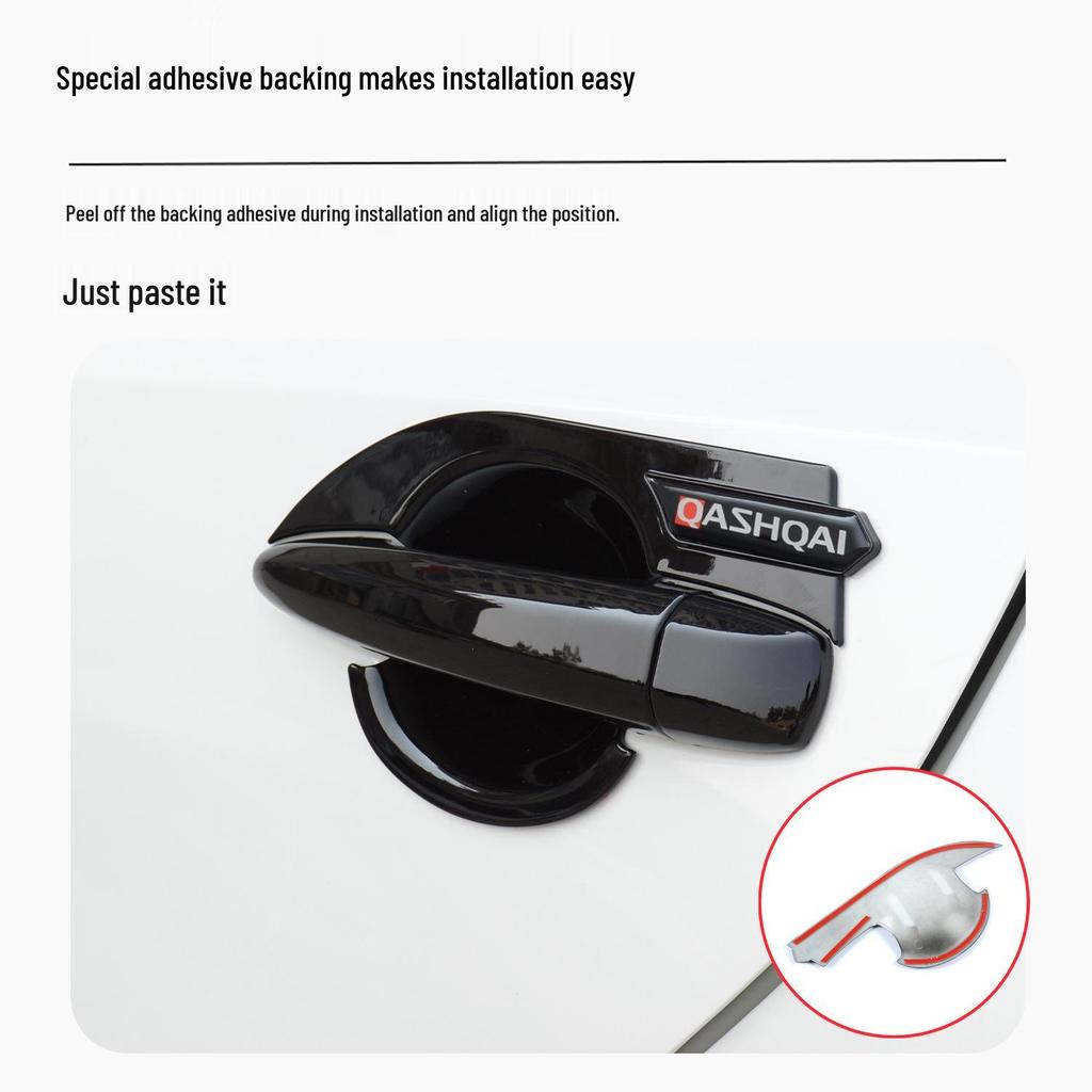 Наклейки на накладки ручек дверей Qashqai - Защита от царапин и Декоративные Аксессуары