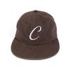 Commoncapsuleproject C Logo 6-Panel Flat Visor Cap (Brown)