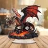 Flame Dragon 2D Flat Acrylic Tabletop Decor So Cool ,Home,Office,Cafe,room,Studio,Desktop Ornament  Kit Gift sign