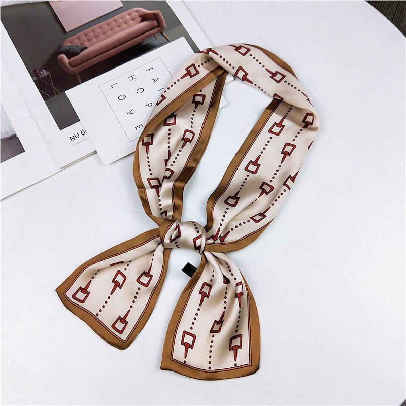 Pingjiao новый стиль весна и осень профессиональное украшение универсальный маленький шелковый шарф женский шарф узкий длинный ремень для волос галстук сумка пояс