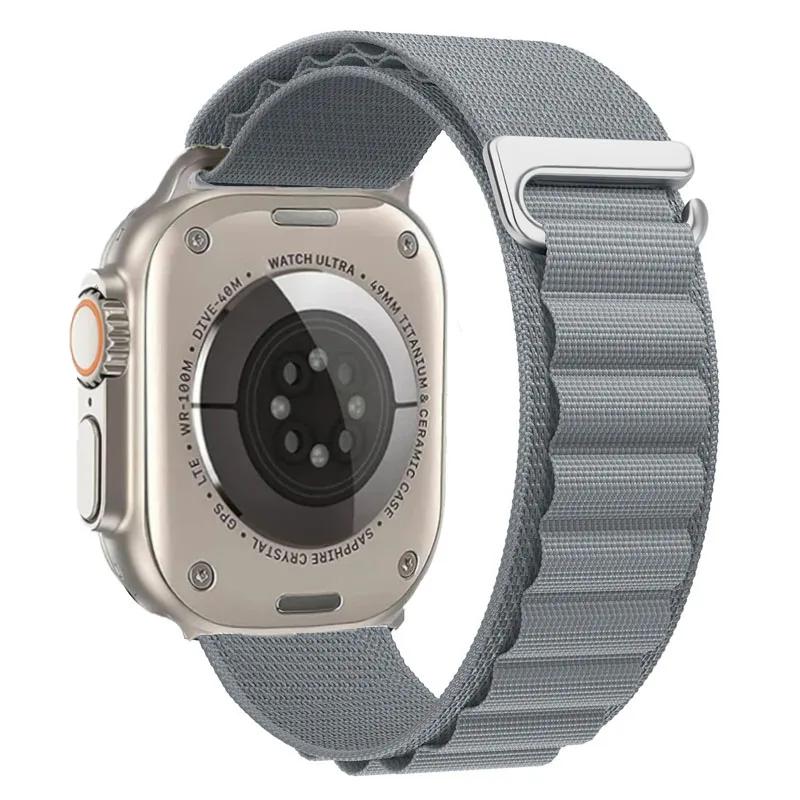 Ремешок Alpine Loop для Apple Watch Ultra 3 Ремешок 49 мм 11 10 9 8 7 46 мм 42 мм 45 мм 41 мм Нейлоновый Спортивный Браслет iWatch 6 5 SE 44 мм Ремень