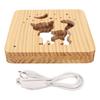 Cute Cat Shape 3D Wood Light LED Light Wooden Night Lights Night Light Lamp  Bedroom Decor
