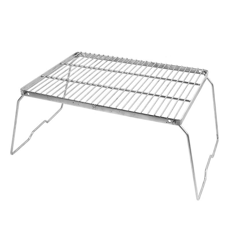 ZISIZ Outdoor Stainless Steel Folding BBQ Grill