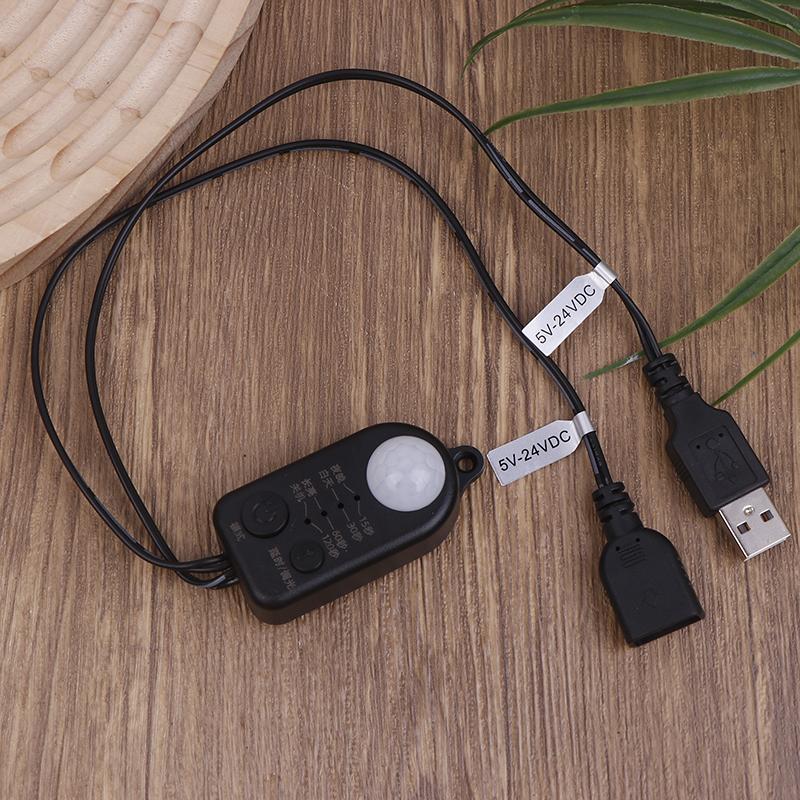 Dc 5V-24V Usb Dc Body инфракрасный PIR датчик движения переключатель датчика движения человека детектор переключатель для светодиодной ленты 6V-24V