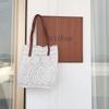 Korean Lace Aesthetic Large Capacity Shoulder Bucket Bag for Women - Spring/Summer