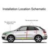 Передний спойлер для автомобиля, универсальный гибкий материал EPDM, простая установка, агрессивный спортивный вид автомобиля