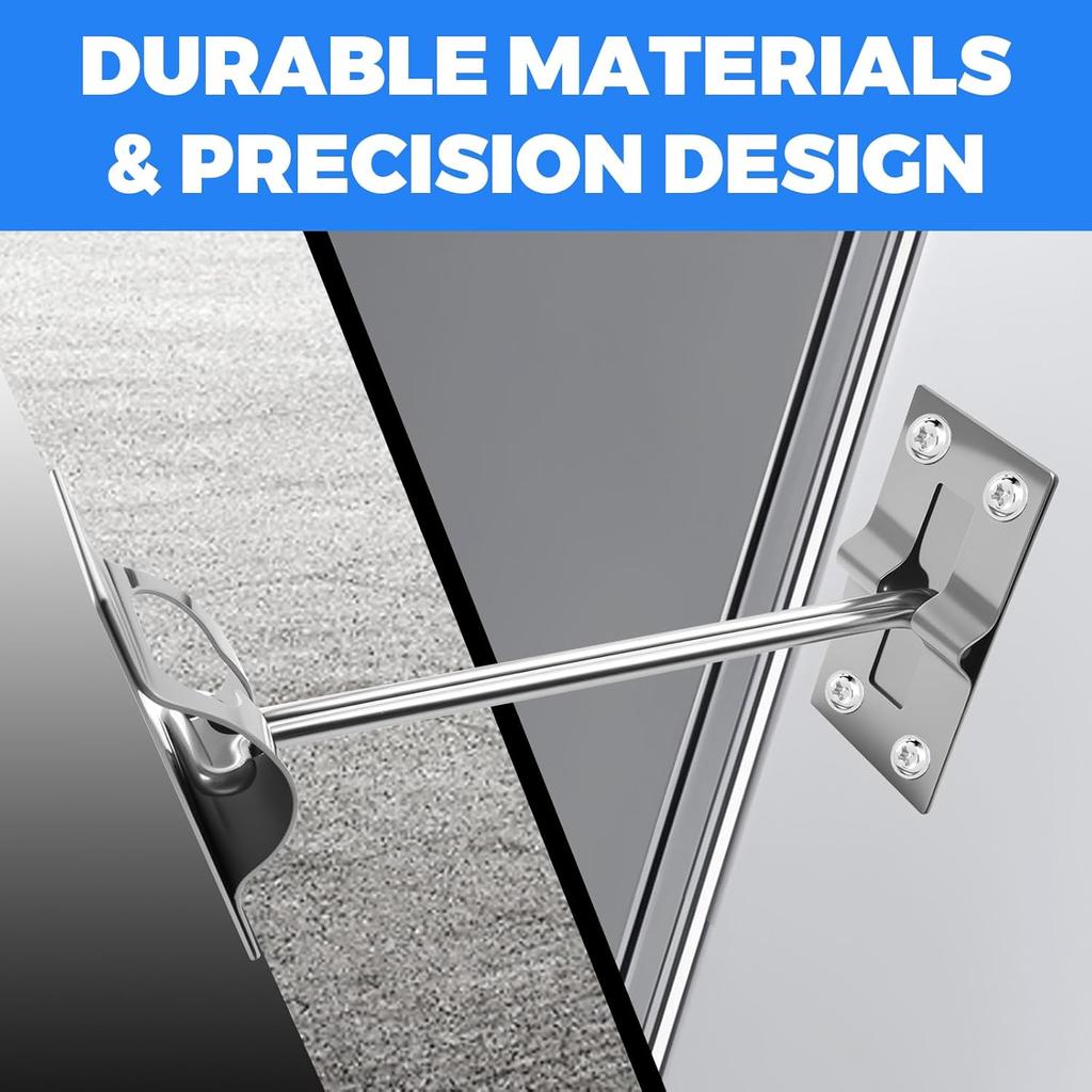 Rv Door Holder 304 Stainless Steel Thicker 6" T-Style Door Holder Catch for Trailer Door Holder,Camper, Travel Trailer, Cargo, Truck & Van Door