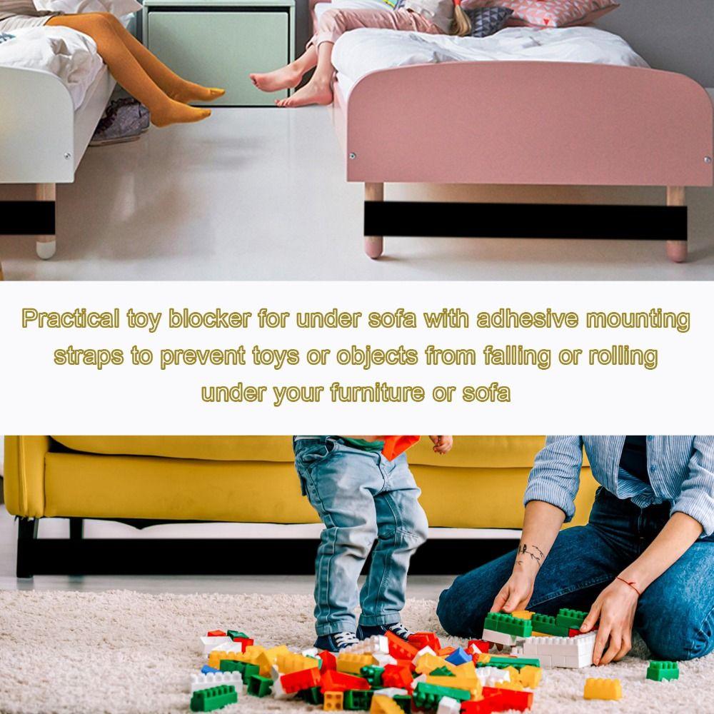 Bed Bottom Strip Adhesive Strap Baffle Sofa Toy Blocker Gap Bumper Avoid Sliding Under Couch
