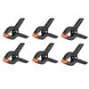 6pcs 2inch Spring Clamps Heavy Duty Plastic For Background Muslin Canvas Paper Chromakey Screen Clip Photo Studio Carpenter Tool