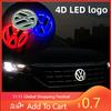 Для VW 4D LED для подсветки логотипа Volkswagen передние и задние наклейки с логотипом подходят для Tiguan/Passat/Golf/Polo/Jetta/Beetle/CC/MK5/