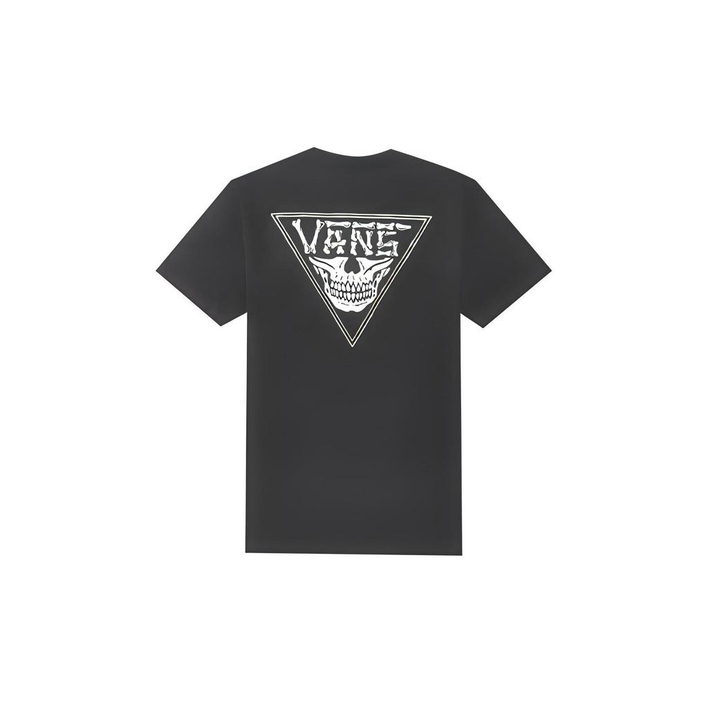 Vans T Shirts Unisex Black Crew Neck Moderate Straight Fit VN0A54IJBLK