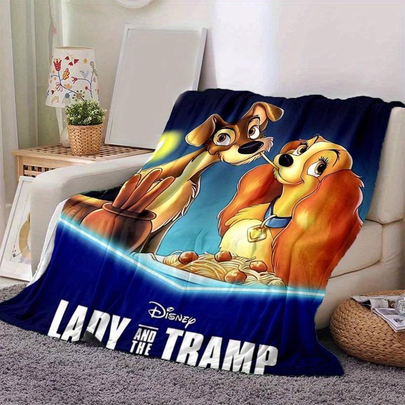 1 шт., Плед Disney Леди и Бродяга для Дома, Идеально для Дивана, Кровати, Путешествий