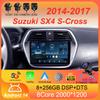 Для Suzuki SX4 S-Cross 2014 2015 2016 2017 Автомобильный радиоприемник Android 14 Мультимедийный проигрыватель Стерео GPS WIFI+4G беспроводной Carplay Авто видео
