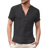 Summer Men's Short-Sleeved T-shirt Cotton and Linen Led Casual Men's T-shirt Shirt Male Breathable XS-5XL