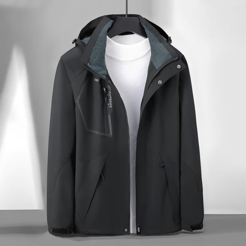 High-end Men's and Women's Spring and Autumn Thin Outdoor Windproof and Waterproof Single-layer Casual Sports Hooded Mountaineering Jacket