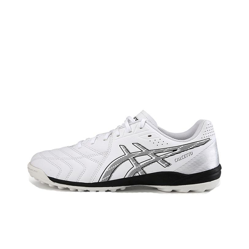 Asics Мини-футбол WD 9 Искусственный газон Дышащие TF (Резиновые шипы) Футбольные бутсы Мужские Футбольные бутсы Белые 1113A038-100