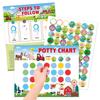 Multi-functional Toilet Habits Reward Stickers Early Education Toilet Habit Sticker Chart  Gift
