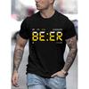 It Is Beer Time T Shirt for Men Vintage T-Shirt Round Neck Tees Classic Man Clothes Oversize Tops Fashion Harajuku Mens Clothing