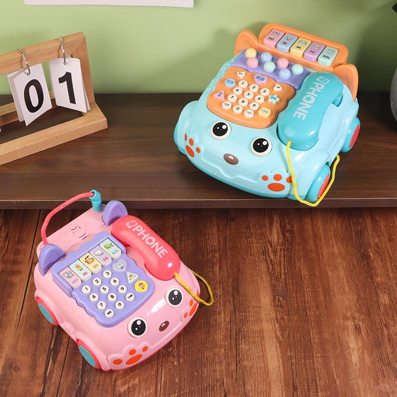 1 набор творческих забавных игрушек для моделирования стационарных телефонов, детских пазлов, музыкальных историй, игрушек для телефонов и машин, игрушек для детей раннего обучения, игрушек для телефонов и машин