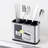 Kitchen Utensil Holder Stainless Steel Cutlery Holder Large Capacity Utensil Crocks Keep Neat Dry Knife Spoon Fork Storage 2025
