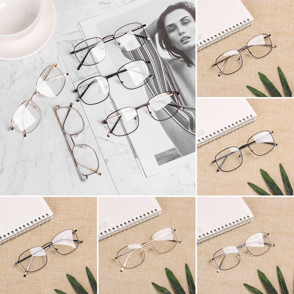 New Fashion Vision Care Metal Optical Glasses Square Glasses Eyeglasses Frame Spectacles