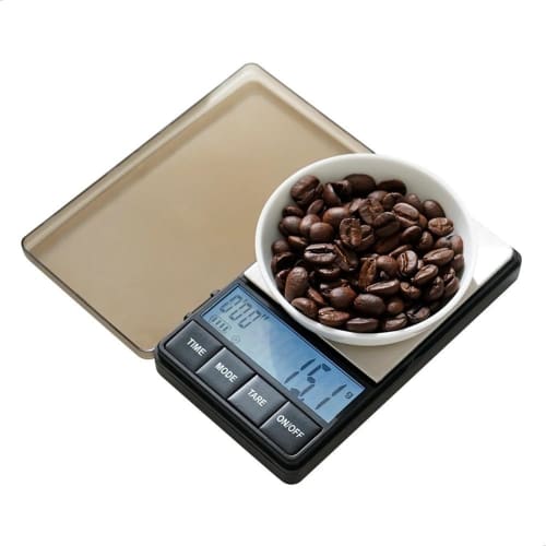 watchget Pocket Digital Scale, Portable Weighing Scale with Insulation Mat, High-Precision Drip Scale, Electronic Coffee Scale, Small, 1000g Capacity,