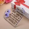 2D Flat "To The World You Are A Mom But To Our Family You Are The World" Acrylic Desktop Decoration Plaque, Home Decor Plaque Hanging Wall Art Decorat