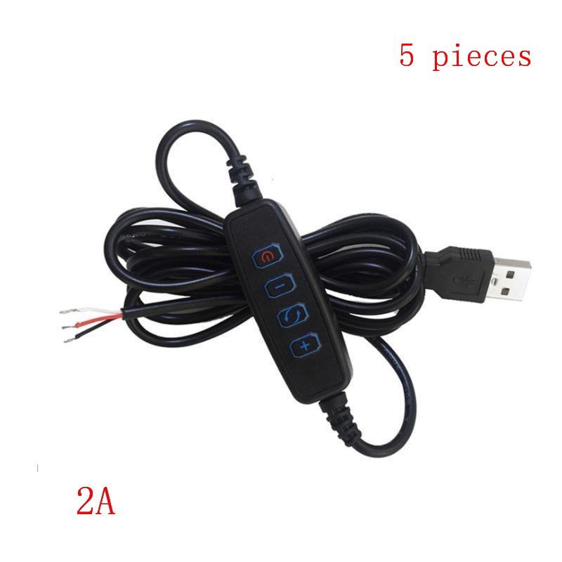 Трехцветный USB 5V LED Переключатель-Диммер Кабель 4 Клавиши Регулируемый Контроллер Освещения для Лампы в Гостиной