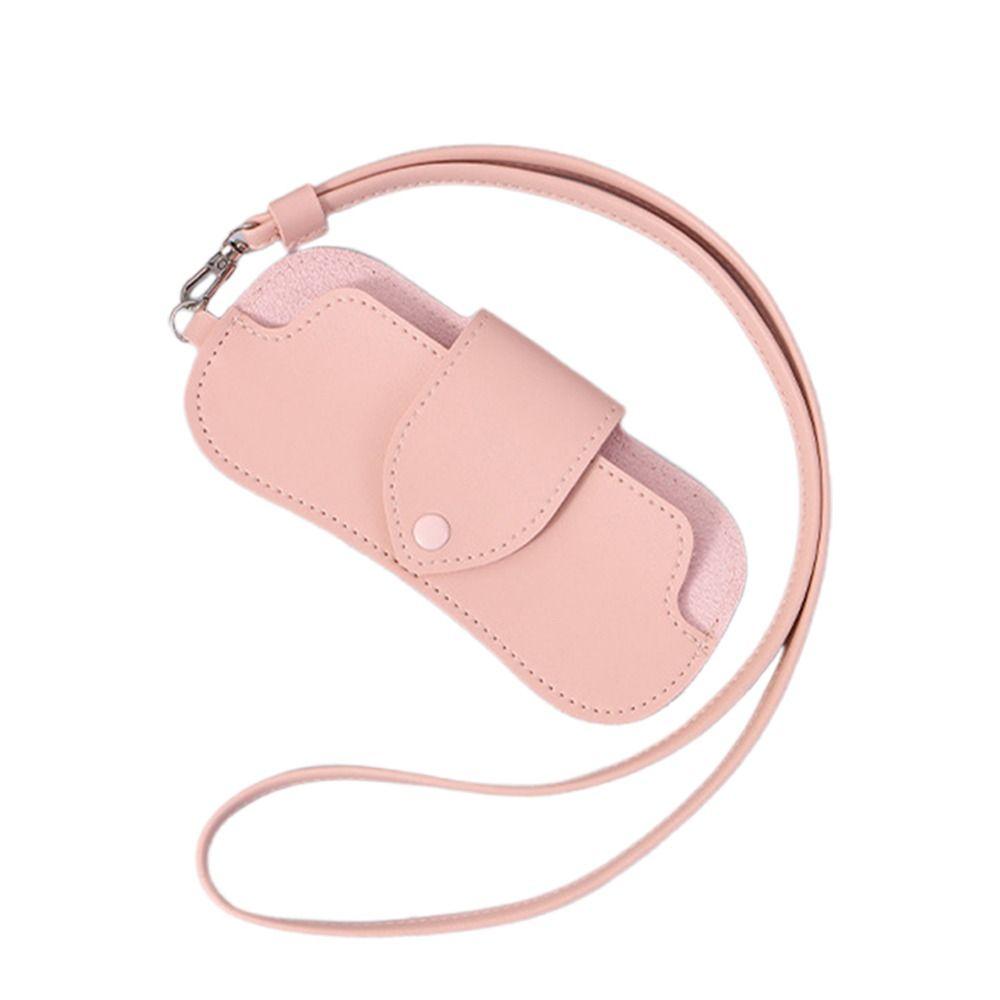 Однотонный чехол для солнцезащитных очков из ПУ кожи, подвесной, аксессуары для очков