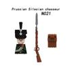 Средневековые солдаты Наполеоновских войн Фигурки Военные MOC Строительные блоки Рыцари Британские Французские Фузилеры Винтовки Оружие Детская игрушка D128