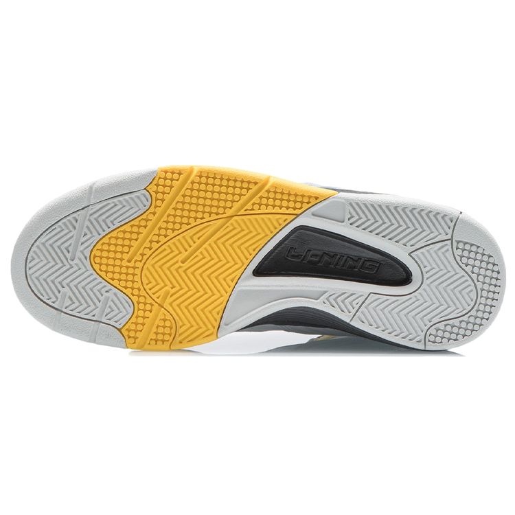 Li-Ning Дышащие удобные амортизирующие нескользящие износостойкие легкие высокие баскетбольные кроссовки мужские серые AGBR081-3