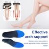 1 Pair Orthopedic Insoles Shock-Absorbing Arch Supports Inserts Relieve Flat Feet Deep Heel Cup Foot Wrap for Unisex