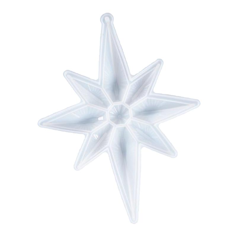 Octagonal Star Silicone Mold Christmas Decor Ornament Making Epoxy Resin Mold