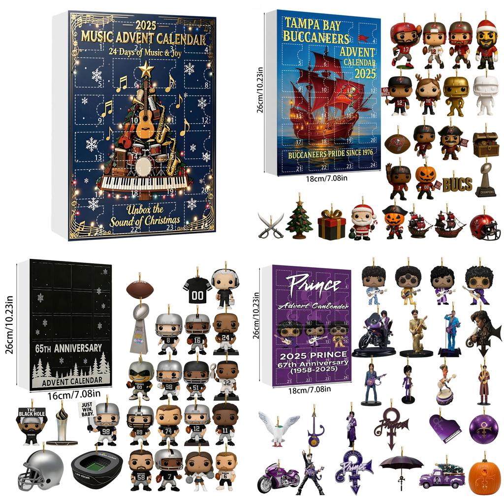 Арсенал Ливерпуль Футбол Акриловый Рождественский Блайнд Бокс Украшение на Елку с Мультяшными Персонажами для Праздничного Декора