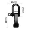 Pin Paracord Bracelets accessories Bracelet Buckles U-Shaped Shackle Buckle Survival Rope Paracords