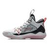 Li Ning Liren 1 Амортизирующие Скользкие Устойчивые к Истиранию Средние Баскетбольные Кроссовки Мужские Белые ABAQ059-3