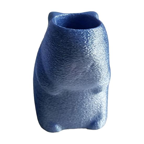 Fresh Blue Pen Organizer Standing Capybara Holder, Cute Animal Desk for Pens Makeup Compact Pencil Holder Brushes, Large Capacity Stand Office