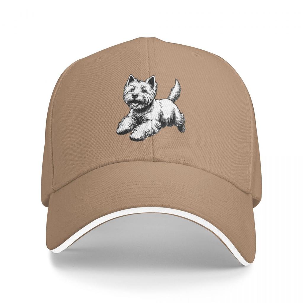 Заглядывающая Собака Вест-Хайленд Уайт Терьер Бейсболки Snapback Бейсбольные Кепки Дышащие Повседневные Кепки Для Улицы Унисекс