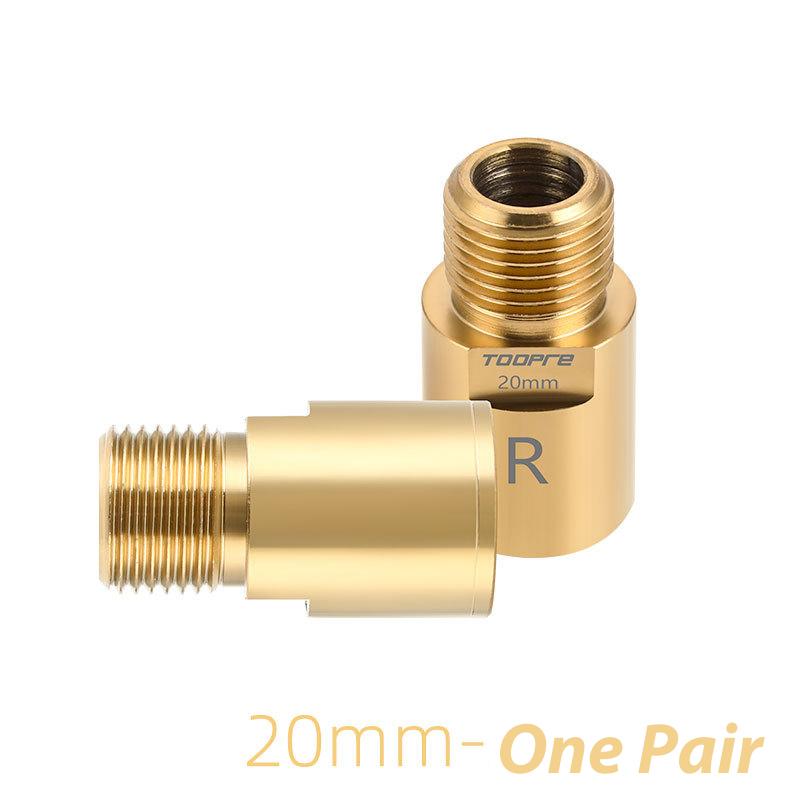 Bike Bicycle Pedal Extender 16mm/20mm for 9/16 in Threaded Pedals Chrome-Molybdenum Steel