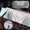 Arc Marking Ruler Right Angle Construction Arc Parallel Drawing Tool 90 Degree Folding Ruler for Metalworking Cutting Guide