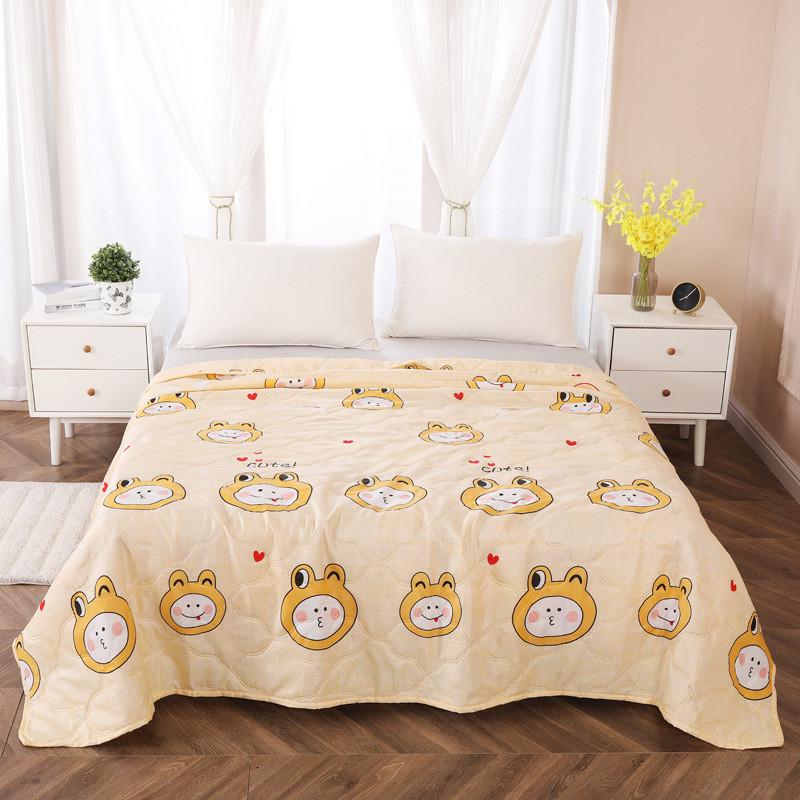 Flower Summer Rabbit Bear Print Air Conditioner Quilt With Gift Box Bedroom For