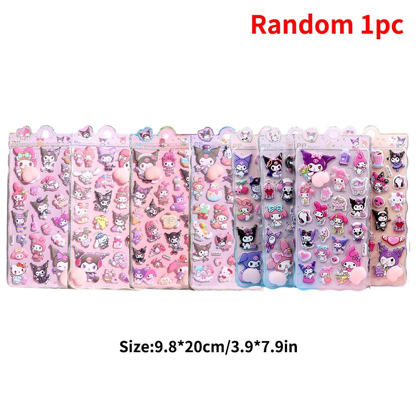Мультяшная наклейка Sanrio Хелло Китти Куроми Моя Мелоди Эстетичная наклейка Киннаморолл DIY Скрапбукинг Bonbon Drop Наклейка Подарок на вечеринку