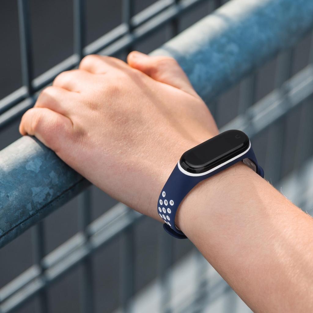 Силиконовый ремешок для Xiaomi Mi Band 6 5 4 3, спортивный дышащий браслет Mi Band 6, двухцветный браслет-браслет для Mi Band 6 5, ремешок Mi Band 4 3 Correa