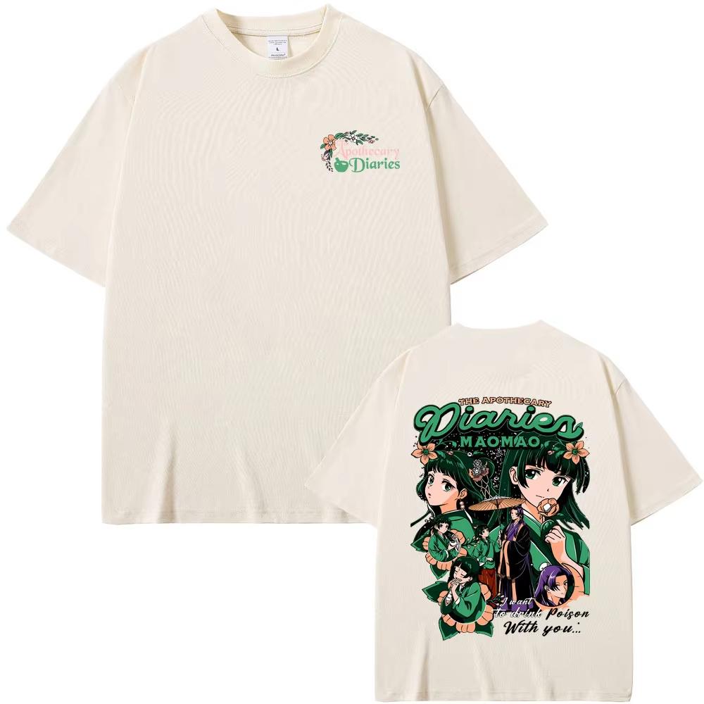 Japanese Anime The Apothecary Diaries Maomao Merch T Shirt Fans Gift Unisex Unisex Casual Funny Tshirts Unisex Fashion Streetwear
